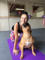 Pilates with Alex class with dog